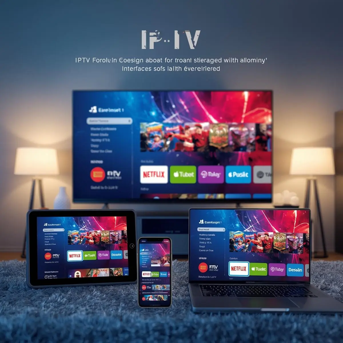 Premium iptv dans plusieurs écrans